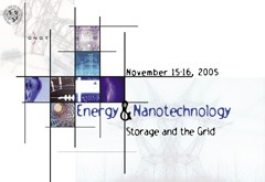 Energy and Nanotechnology 2005 image