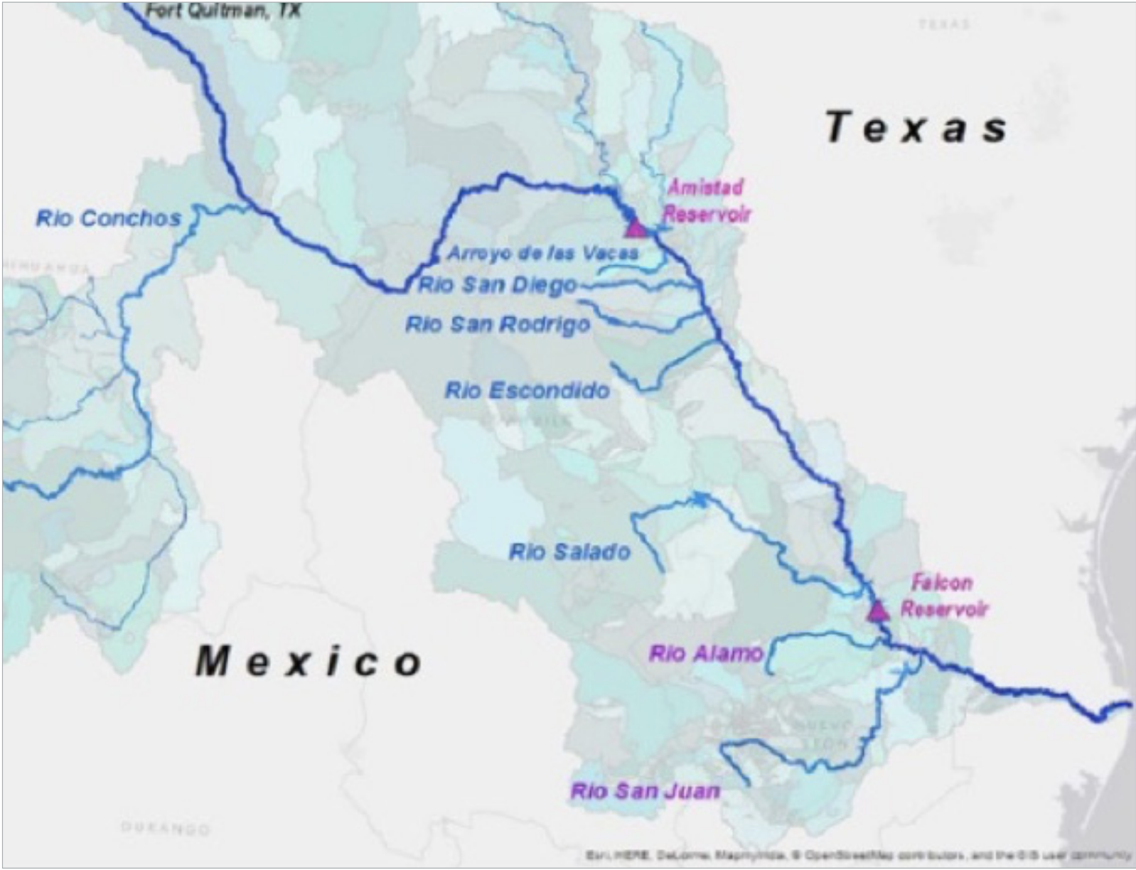 Figure 1 — Mexico's Rio Grande Tributaries