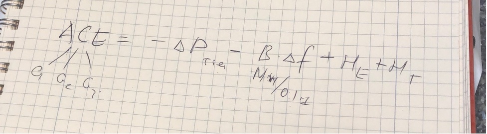 Handwritten ACE equation