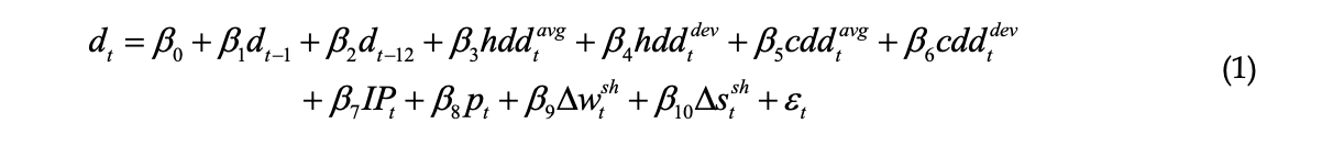 Medlock German Gas equation