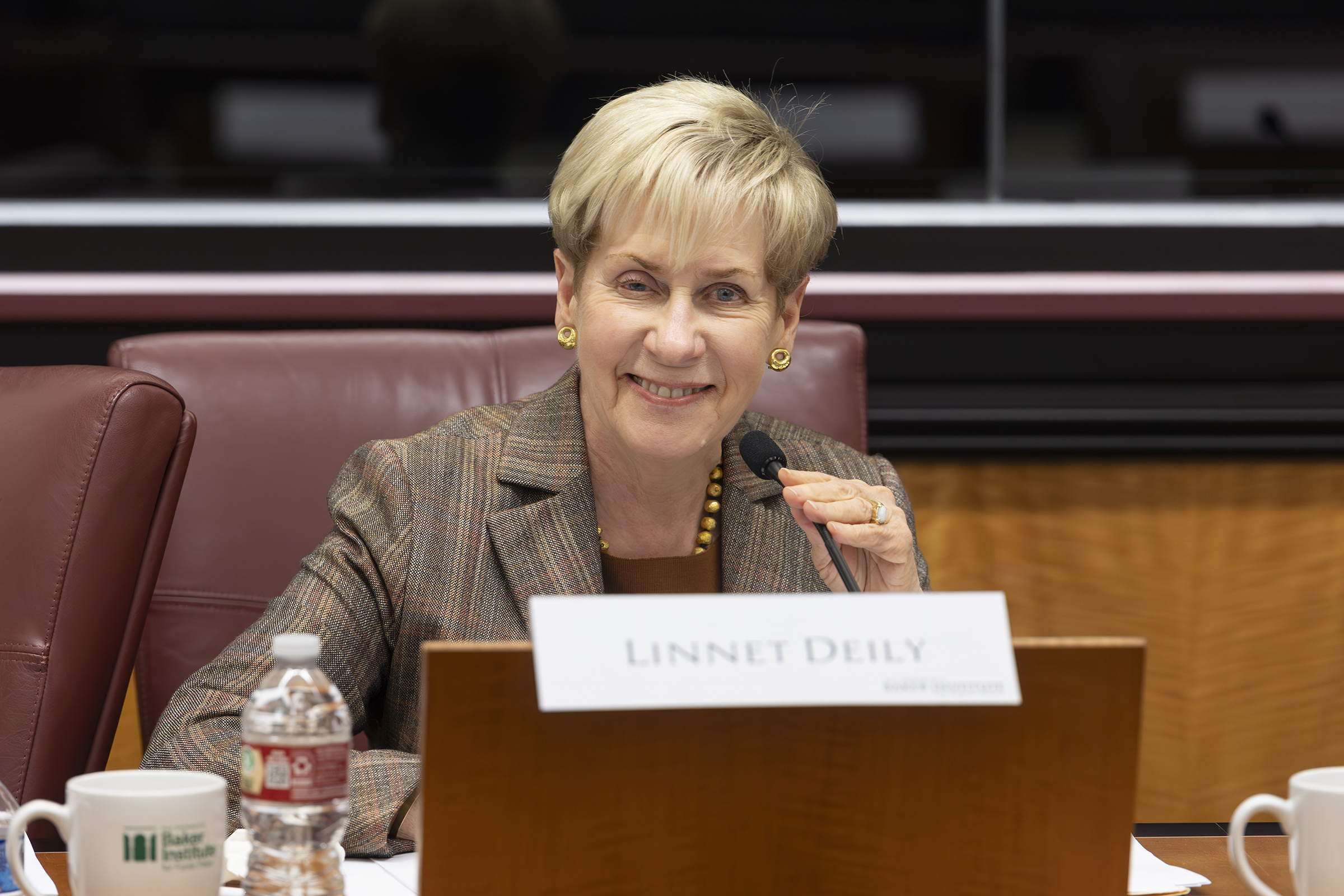 Chair Linnet Deily at a Meeting of the Board of Advisors