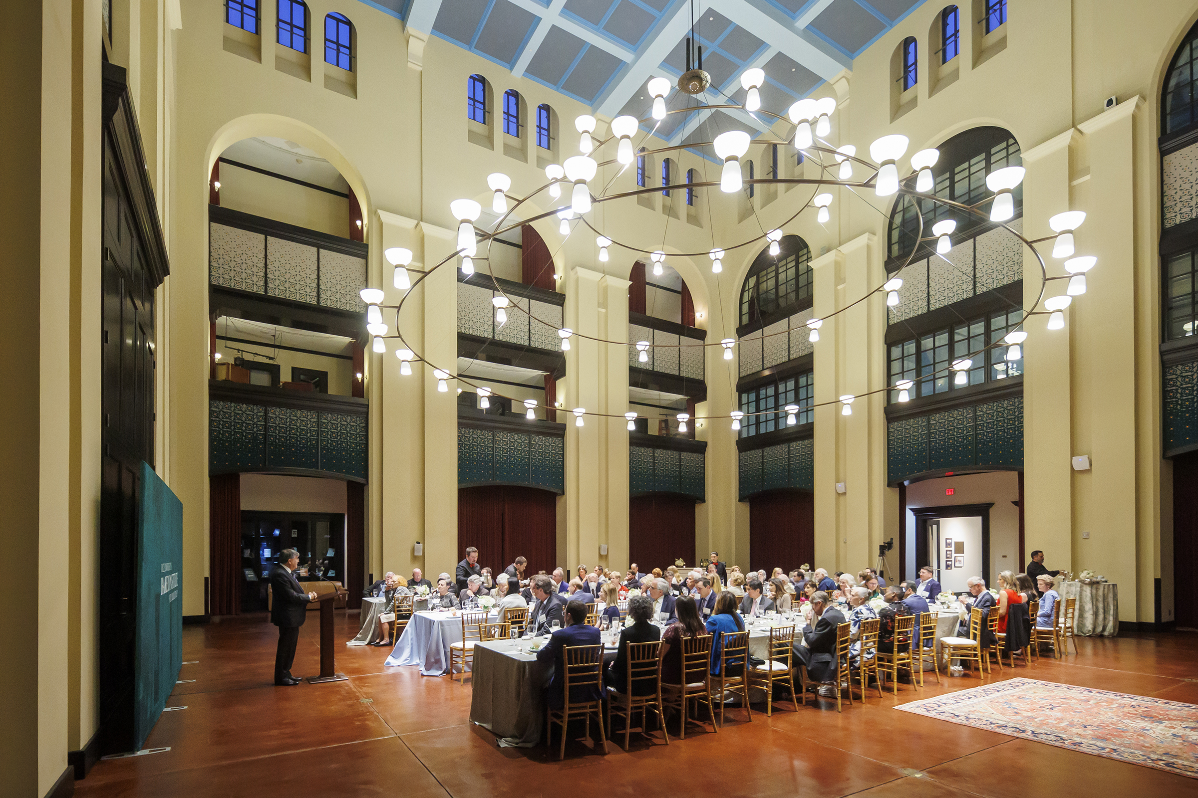 Members enjoy dinner and remarks at Baker Hall