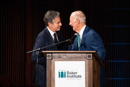 Sec. Antony Blinken and Sec. James Baker