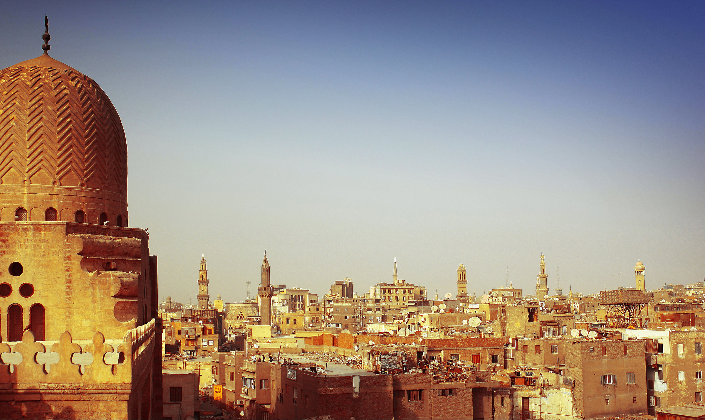 Skyline and architecture in Cairo, Egypt