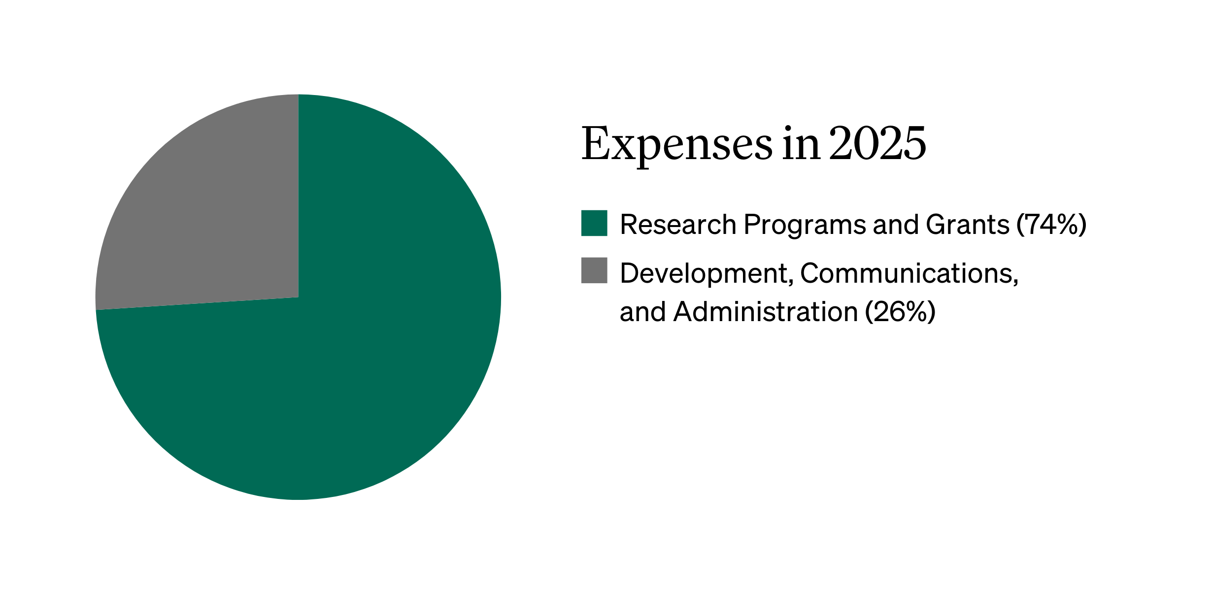 expenses pie chart 2025