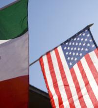 US MEXICO Flags