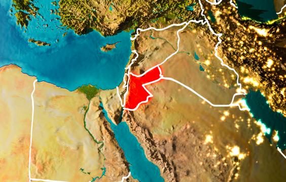 Jordan on Map
