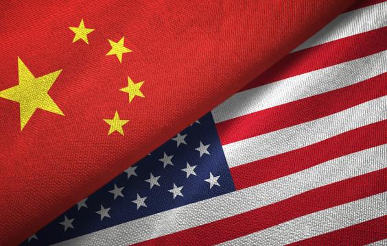 US and China Flags