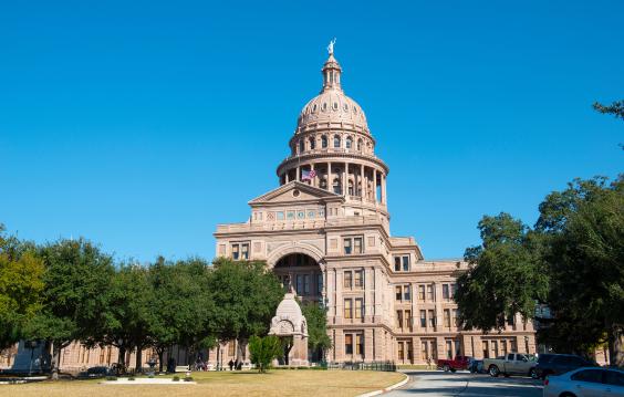 view of Texas capitol building in Austin