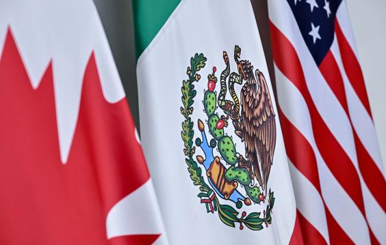 North American flags 
