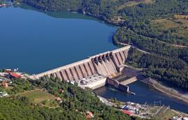 A hydroelectric dam.