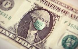 On a $1 bill, George Washington wears a mask.