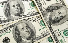 One hundred dollar bills