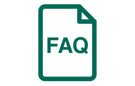 Icon: FAQ symbol on page