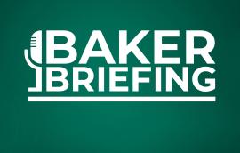 Logo for the Baker Briefing Podcast (Square)