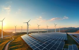 Solar cell in solar farm