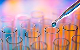 science laboratory test tubes , lab equipment for research new medical