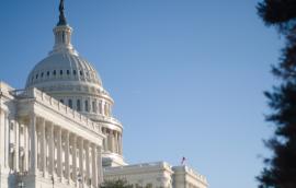 Outdoor view of US Capitol building
