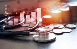 Medical payment and healthcare investment concept 