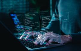 AI coding assistant for software development concept
