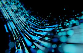 Abstract of modern high tech internet data center room