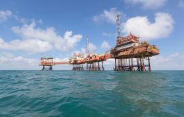Oil rig off the coast of Venezuela