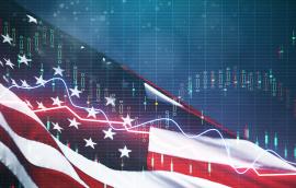 USA economy and dollar concept 