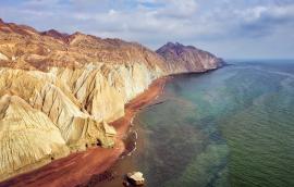  Hormuz Island in the Hormuz straight, south Iran taken in January 2019.