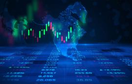  North America stock market and economic business growth