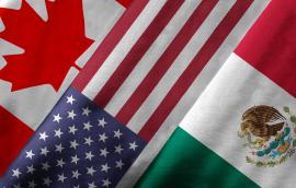 Rendering of North American Free Trade Agreement Members