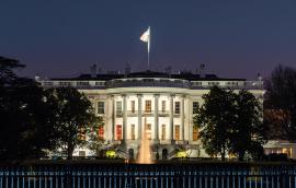 White House at night. 