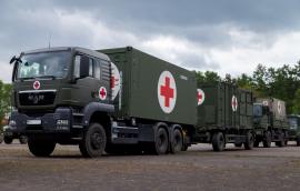 Rescue center system on trucks