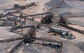 Canadian landscape of rare earth mining site.