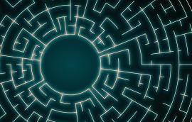 Blue labyrinth 