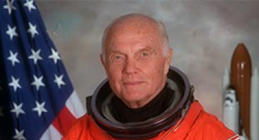 Portrait of American Astronaut John Glenn