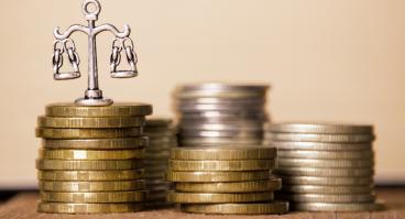 Coins and scale