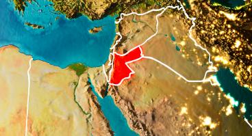 Jordan on Map