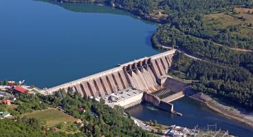A hydroelectric dam.