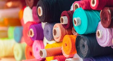 Colorful spools of thread