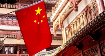 This photo shows the Chinese flag.