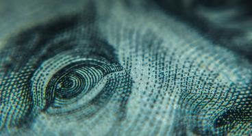 Zoomed-in picture of a dollar