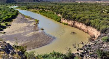 The Rio Grande and surrounding landscape.