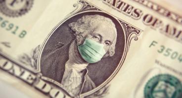 On a $1 bill, George Washington wears a mask.