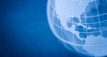 Globe showing Americas