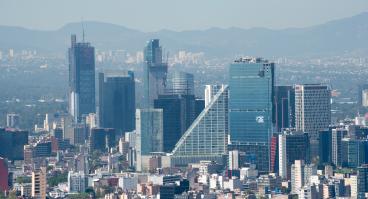 The Mexico City skyline.