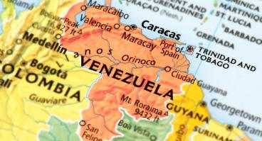 A map focused on Venezuela.