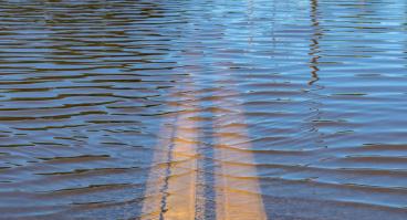 Flooded street