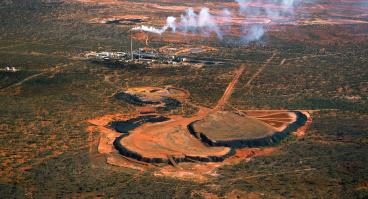 A nickel processing site.