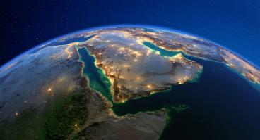 Satellite image of Persian Gulf