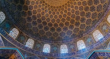 Ceiling of a mosque in Iran.